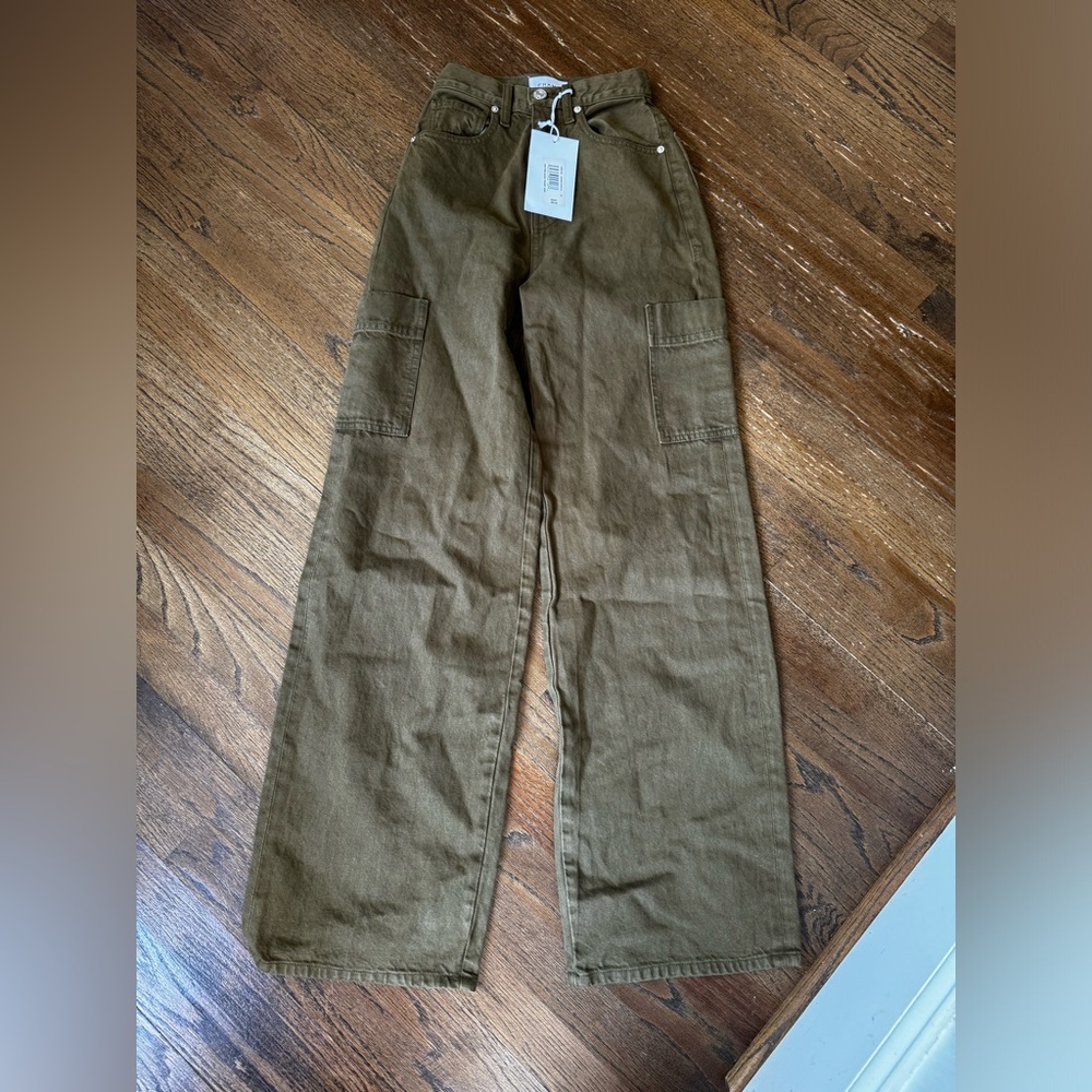 FRAME HIGH RISE BAGGY POCKET JEANS